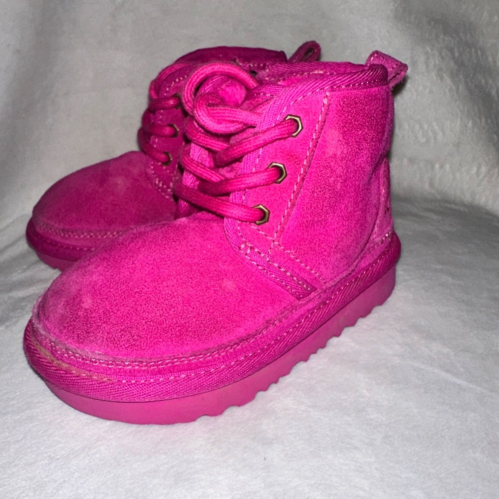 UGG Kids Bright Pink Boots